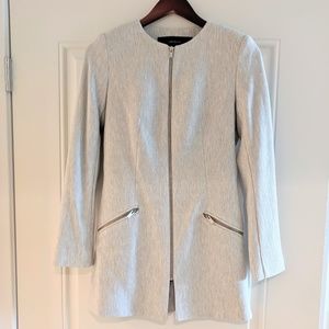 NWOT Zara Grey Herringbone Coat, size small
